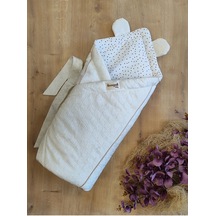 Ekru Kız Erkek Bebek Battaniyesi Doğal Organik Uyku Bebek Kundağı Hastane Çıkışı Yenidoğan Mevsimlik Knd45464 Ekru