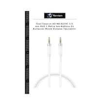Özel Tasarım Xo Nb-r279c 3.5 Mm Aux 1 Metre Ses Kablosu Ev Kullanımı Müzik Dinleme Taşınabilir
