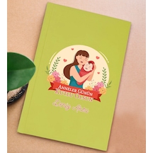 Bk Gift Kişiye Özel İsimli Dtf Anneler Günü Tasarımlı Sarı Sert Kapaklı Defter-1, Anneye Hediye Kobitmeyencom30653 Bk Gift
