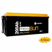 Mexxsun 25.6 Volt-200ah Lifepo4 Lityum Akü
