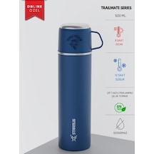 Trailmate Serisi Bardaklı 500 Ml Çelik Termos Acı Kahverengi