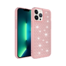 Nourthkiingdom Apple Uyumlu iPhone 13 Pro Max Aihttgli Parlak Tasarımlı Nrtk Snow Kılıf-pembe Pembe