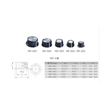 Pot Düğmesi Vidalı A01-A02-A03-A04-A05 A 05