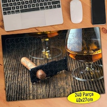 Tobacco Puro İçki Viski Bardağı 240 Parça Puzzle Yapboz-177739
