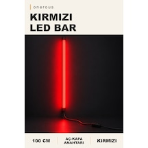 Onerous 100 Cm Kırmızı Led Bar, Anahtarlı, Dekoratif Aydınlatma