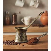 Ludıa 200ml Inox Uyumlu Döküm Cezve 7,5cmx8cm Antik