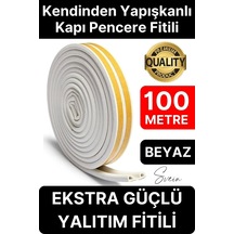 Kalın Kauçuk 2x50 100 Mt Ekstra Uzun Beyaz Kapı Pencere Fitili Soğuk Koruyucu Geçirmez I Zolasyon Diğer