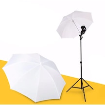 Softbox 84 CM Şemsiye Umbrella Flash Braket Kit