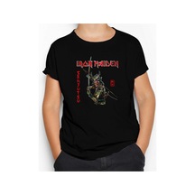 Zepplin Giyim Iron Maiden Senjutsu Siyah Çocuk Tişört Siyah