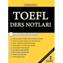 Toefl Ders Notları - Özgür Kartal - Sokak Kitapları Yayınları