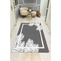 Modern Desenli Dijital Baskı Kaymaz Taban Halı H0236 Renkli