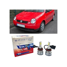 Vw Lupo Led Xenon Uzun + Kısa Far Ampulü H4 Duo Yeni Seri Beyaz