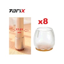 Pvc Sandalye Profil Ayak Pabucu Sessiz Yumuşak - S / Şeffaf Şeffaf