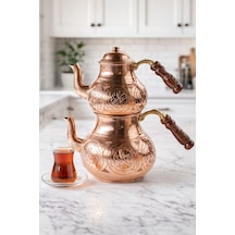 Dmt Copper Home Bakır Büyük Boy Çaydanlık El Keski Gaziantep Üretimi Bakır