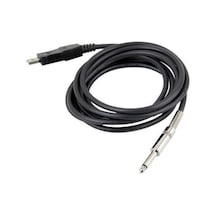 Usb To 6.3 Mm Çivi Jack Gitar Usb Amfi Silikon Kablo