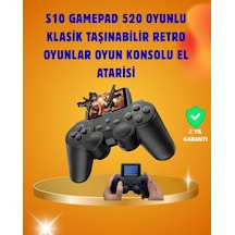 Çocuklar Ve Yetişkinler İçin Uygun 500 Oyunlu Taşınabilir Mini Retro El Konsolu