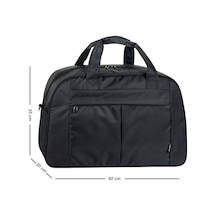 Galb Leather Komple Astarli 1 Kalite Capraz Askilikli Seyahat Cantasi Buyuk Boy Siyah
