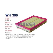 WUNDER WH306 HAVA FİLTRESİ - OPEL CORSA C - MERiVA