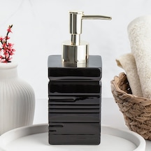 Porsima 3206 Seramik Sıvı Sabunluk Lavabo Sabunluğu 275 Cc Siyah