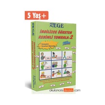 Rege Okul Öncesi Çocuklara Ingilizce Öğreten Resimli Tombala -2 F