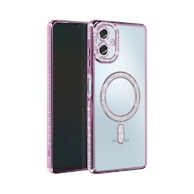 Samsung Galaxy A07 4g Joke Simli Magneticsafe Kılıf - Derin Mor 0.2M-Çok Renkli