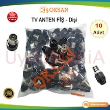 Oksan Tv Anten Fiş Dişi 10 Adet