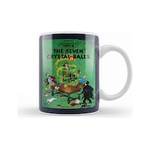 The Adventures Of Tintin The Seven Crystal Balls Vintage Style Cover Kupa Bardak Porselen Karışık