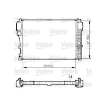 Valeo 735298 Motor Su Radyatörü Mercedes S-class W221 05 13 A2215003103