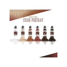 Michele Turco Portrait 6'lı Dövme Boyası Seti - World Famous Ink Dövme Boyası - 1oz/30ml