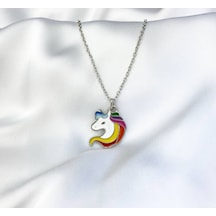 Unicorn Renkli Kolye Çok REnkli