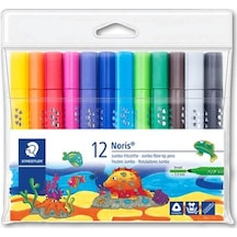 Staedtler Noris 12 Renk Üçgen Jumbo Keçeli Boya Kalemi K328-8