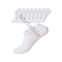 Vaccino Unisex Beyaz Cotton Sneaker Spor Çorap 8 Çift Diğer