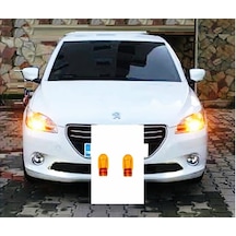 Peugeot 301 Uyumlu Turuncu Gündüz Farı Ampulü T20 21w