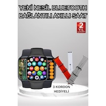 Akıllı - 36 - Saat Arama Görüşme Bildirim Görme Uyku Ve Sağlık Takibi Nabız Ölçer 3 - Myceshop - Kordon Hediyeli