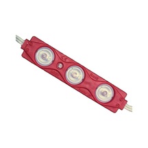 3 Lensli Modül Led-Kırmızı-1.5W-12V-Cdm