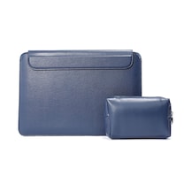 HL0066-005 Çok Fonksiyonlu Standlı Laptop Çantası Mavi with Power Bag 14.1 inch