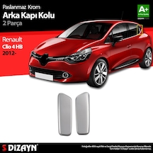 S-Dizayn Renault Clio 4 Hb Krom Arka Kapı Kolu 2 Prç. 2012 Üzeri