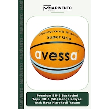Premium Br-5 Basketbol Topu No:5 50 Genç Hediyesi Açık Hava Hareketli Yaşam