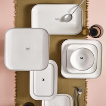 Kütahya Porselen Bone Mınas 51 Parça Yemek Takımı 12767 Siyah Siyah