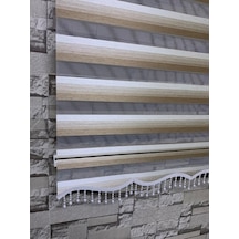 Krem Kahve Geçişli Zebra Perde Tüm Ölçülerde
