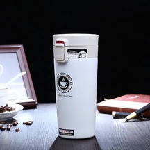 Cbtx Paslanmaz Çelik Termos Bardaklar Yalıtımlı Bardak, Kapasite: 380ml Beyaz