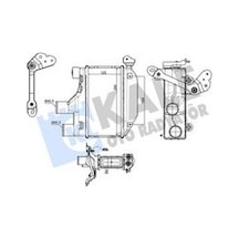 Kale-radyator Turbo Radyatörü Intercooler Toyota Corolla 1.4l 1ndtv Nde120 04-06 125x260x64 375925 1794033020