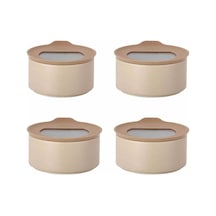 Fika One Seramik 4 Adet 700 Ml Bej Saklama Kabı