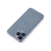 İphone 12 Pro Metal Kamera Lens Koruma Cam - Mavi