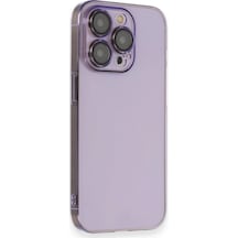 Apple  Uyumlu  iPhone 13 Pro Max Kılıf Armada Lensli Kapak Lila