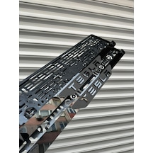Vipplaka Tesla Uyumlu Ortası Mat Plakalık