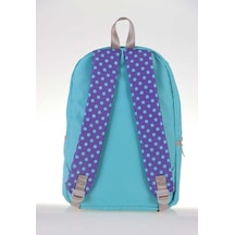 Renkli Kadın Kaukko Kız 3 Colors Dots Sırt Çantası K1366-Renkli