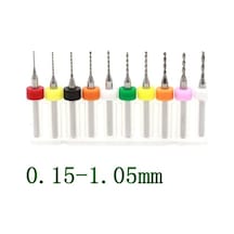 Schulzz 10 Parça 0.15 Mm 1.05 Mm Matkap Ucu Karbür Delme Mikro