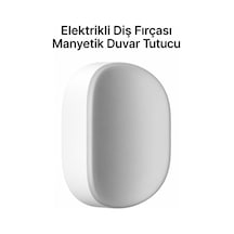 Laifen Mıknatıslı Beyaz Diş Fırçası Duvar Askı Aparatı