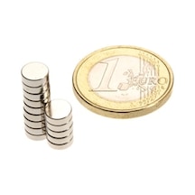 6 X 2 Mm Yuvarlak Neodyum Mıknatıs- 10 Adet